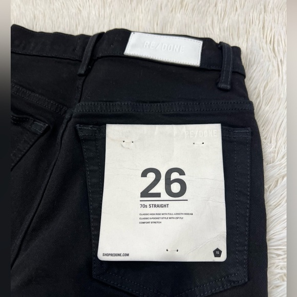 Re/Done 70s Straight Jeans - Size 26 - NWT - Picture 6 of 6
